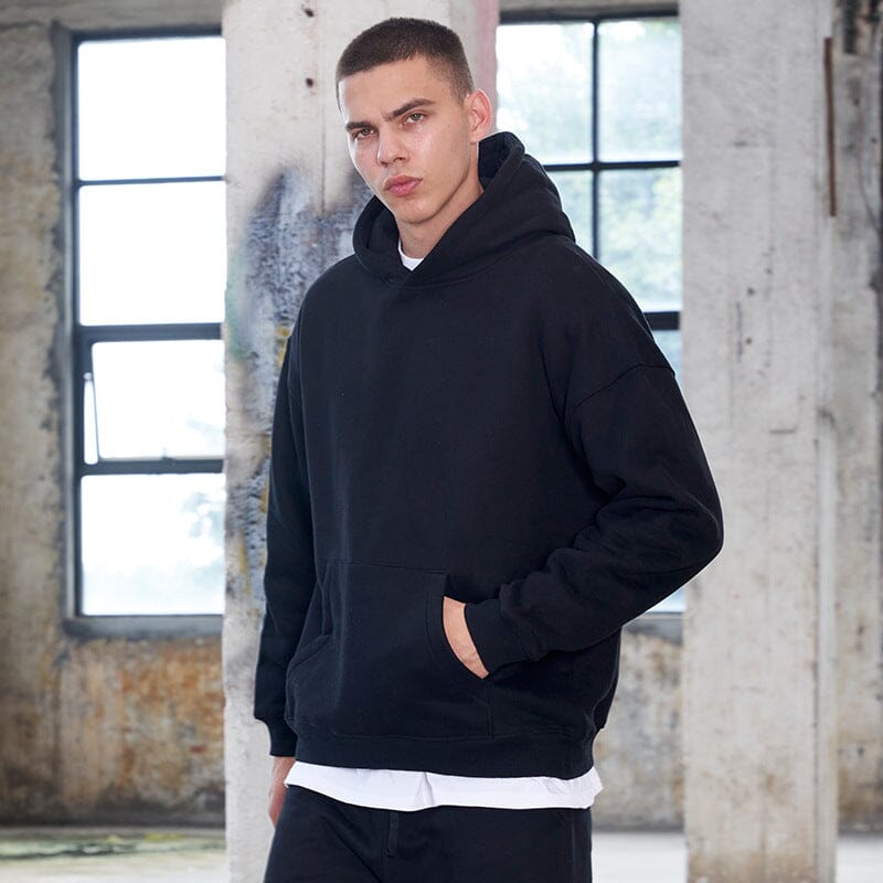 Heavyweight oversize sweatshirts, European and American trendy casual hoodies, custom khaki men's sweatshirts Hoodie Record Store 01 